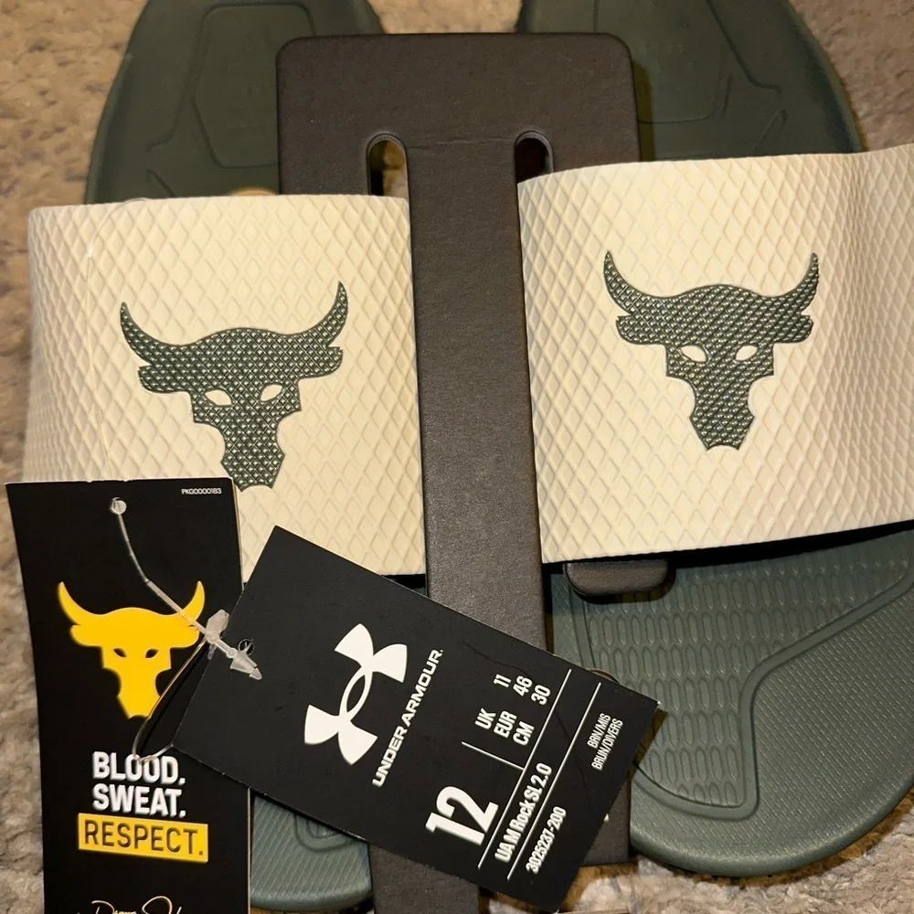New men’s project rock UA under armour michelin wild grippers slide size